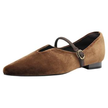 Saturday women's autumn pointed toe flat shoes mary jane