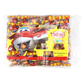 Golden Rice Valley 60 Fruit Juice Burger Candies Children's New Year Snacks Gummy Candy Wedding Candy Qq Candy Burger Sticks