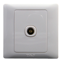 TJ space-based switch socket panel Yazhi series limited TV socket lightning protection white K801TV
