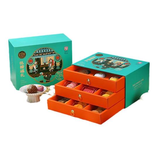 Daoxiangcun Pastry Gift Box Suzhou Specialty Pack Low Sugar Gift New New Chinese Pastry Mid-Autumn Festival Gift for Elders
