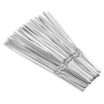 Stainless steel barbecue skewers wholesale barbecue tools flat skewers