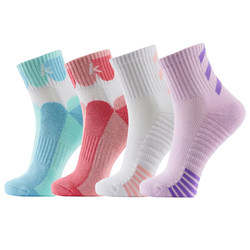 Kawasaki Kawasaki Badminton Socks Running Fitness Medium Short Sweat-absorbent Breathable Towel Thick-soled Women Socks Q247