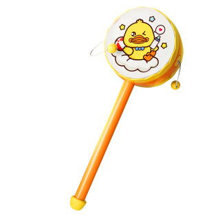 小黄鸭拨浪鼓老式新生婴儿医院同款沙锤摇铃宝宝玩具男女孩0-1岁