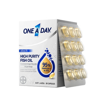 ນ້ຳມັນປາ bayer oneaday crystal 95% multivitamin ຄວາມບໍລິສຸດສູງສຳລັບຜູ້ຊາຍ ແລະຜູ້ຍິງທີ່ກິນໄດ້ທັງຄອບຄົວ.