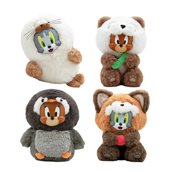 Tom and jerry genuine peripheral animal shape series blind box toy trendy figure plush valentine's day gift