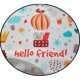 Nordic style cartoon children's bedroom household round carpet