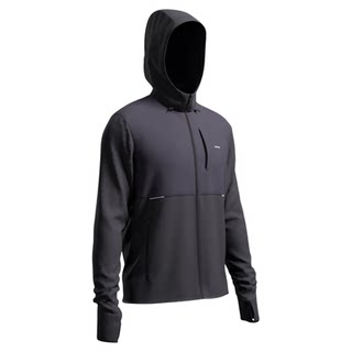 Decathlon men's running hooded warm jacket windproof