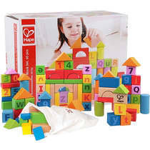 German hape 60 alphabet wooden large educational building blocks childrens intellectual toys early education enlightenment 1 year old gift