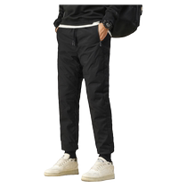 Real Vis Pantss Winter Season Plus Suede Thickened Down Pants Men Outwear Casual Long Pants Sports Loose Sweatpants