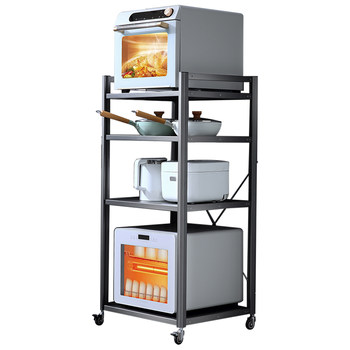 Oven storage rack floor-standing multi-layer large-size embedded dishwasher micro-steaming and baking integrated disinfection cabinet storage rack