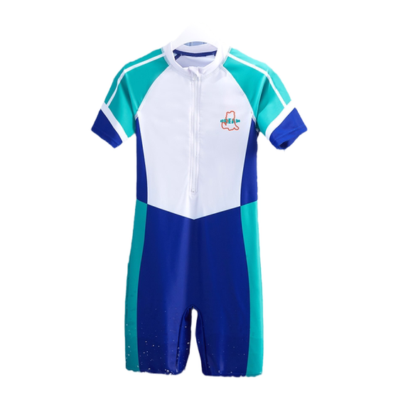 
MQD children's clothing boy one-piece swimsuit suit summer swimsuit children's Korean version competition training swimwear