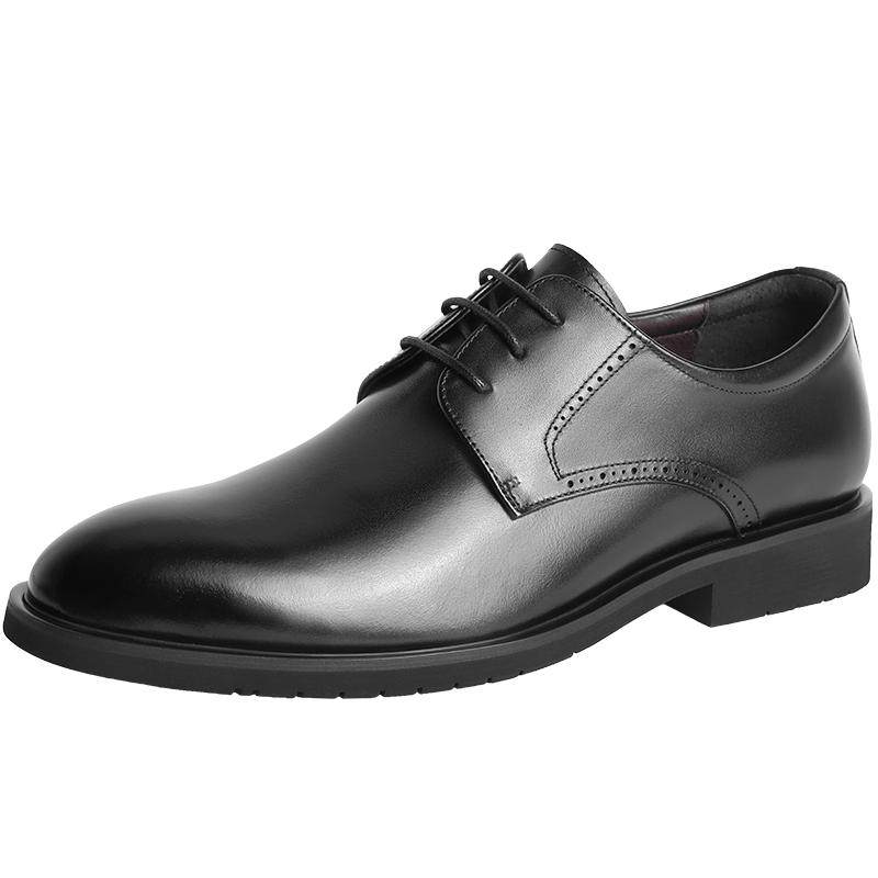 Belle color polished business formal leather shoes, derby shoes, wedding shoes