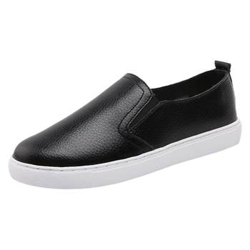 Loafers women's xiaoyulu genuine leather shoes casual korean style