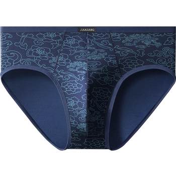 Jianjiang Men's Underwear Modal Briefs ໄວລຸ້ນໄວລຸ້ນ Ice Silk Briefs ຂະຫນາດໃຫຍ່ຜູ້ຊາຍ Breathable ສັ້ນຫົວ