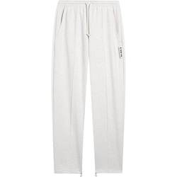Li Ning BADFIVE ຊຸດບ້ວງ sweatpants ຢ່າງເປັນທາງການຂອງຜູ້ຊາຍ summer trousers ກິລາ knitted ກົງ