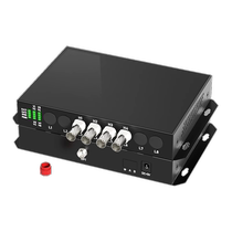 Akas 16-channel video optical transceiver 4-channel 8-channel 32-channel coaxial analog video optical transceiver compatible with TVI CVI AHD with 485 data 1080P coaxial high-definition monitoring fiber