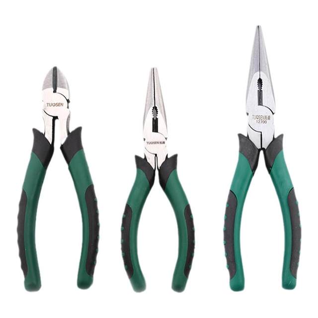 Inflected nose pliers pointed-nosed pliers Tuosun has good grip
