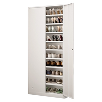 Shoe cabinet home door simple steel lockable door entry cabinet entrance corridor shoe rack iron storage cabinet