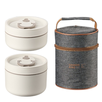 Cui Dahuang insulated lunch box bucket stainless steel lunch box for office workers and students to carry meals that can be heated in the microwave