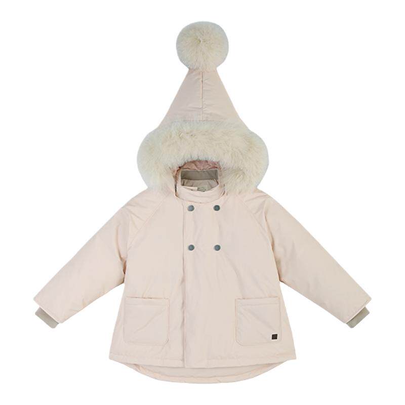RC children's clothing elf hat down jacket for boys and girls