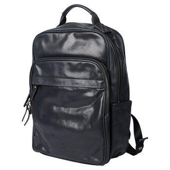 First-layer cowhide large-capacity men's trendy and versatile backpack