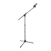 Mike Shelf Floor Type Stage Performance Professional Singer Metal Lifting Mcrack Vertical Three-foot Microphone Holder