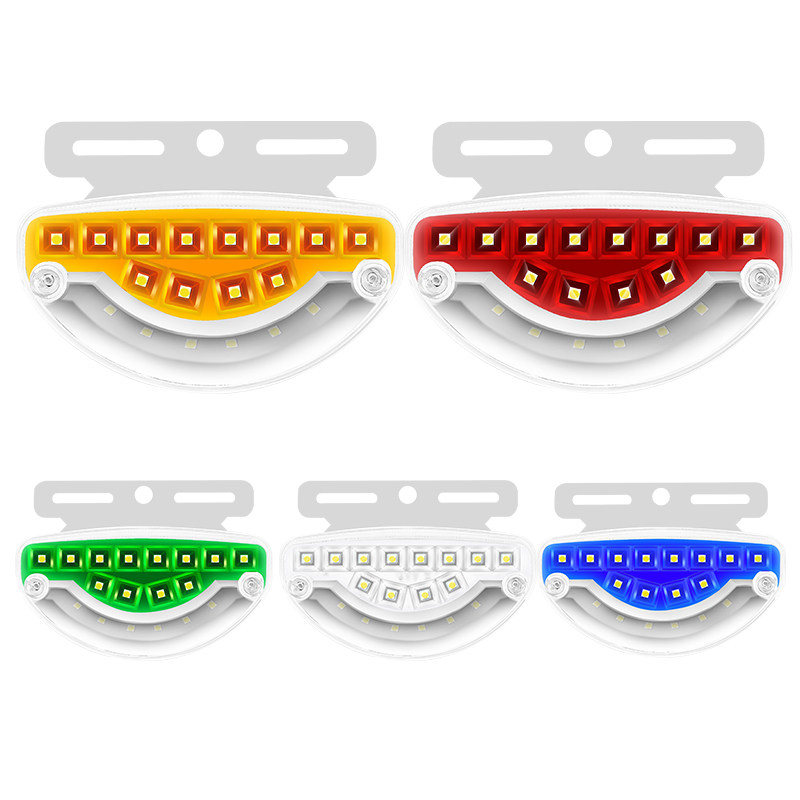 Truck trailer side lights illuminate the floor lamps double rows