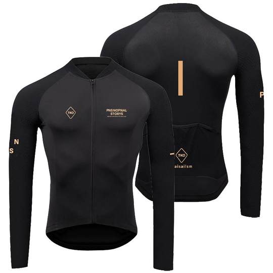 Traje de ciclismo PAS, traje de lana cálido, pantalones con tirantes de manga larga, ropa deportiva para ciclismo al aire libre de otoño e invierno para hombres y mujeres