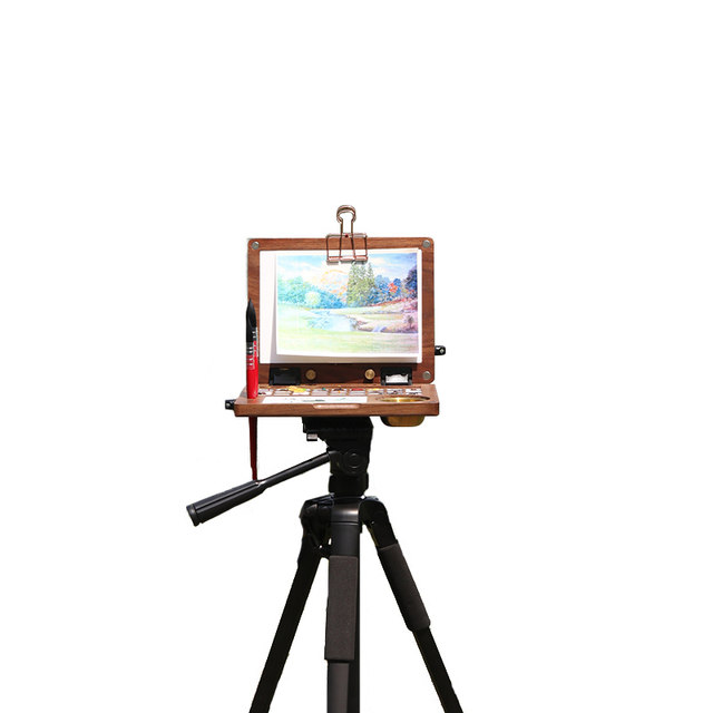 Easel travel watercolor box portable outdoor sketching
