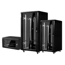 Huajie Hengxun customized thickened network cabinet 0 8 meters 1 meter 1 2 meters 2 meters server monitoring 6u9u12U18U42U weak current power amplifier wall-mounted switch room shelf box wiring