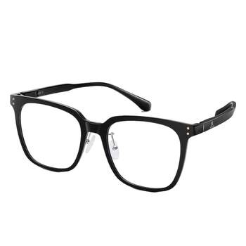Loho black frame glasses for men and women without makeup and myopia
