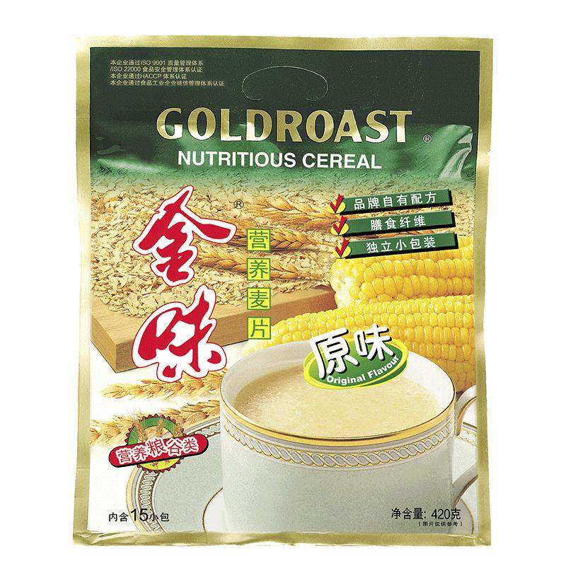【王鹤棣推荐】金味原味麦片420g冲饮