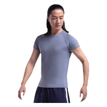 Kashiwawu dance wear short-sleeved training clothes mens round neck T-shirt slim fit top tight base training clothes 11111226-1