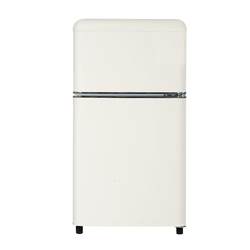 Jinsong BCD-81JR retro small refrigerator double door small mini refrigerator office apartment refrigeration freezer refrigerator