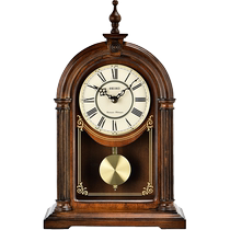 (travailleur autonome) SEIKO Japan Seiko Clock Clocks Living Room Clock Pendulum Solid Wood Seat Clock Ticker horloge Eurostyle