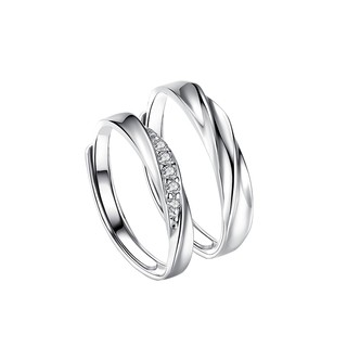 KADER couple ring sterling silver pair men and women fashionable