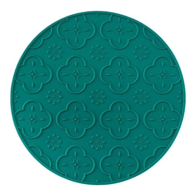 Retro thermal insulation pad silicone dining table anti-scalding pot pad coaster