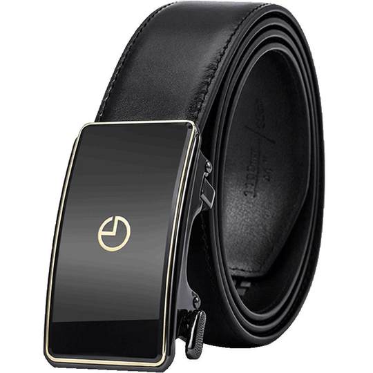 Goldlion Herren-Gürtel aus echtem Leder mit automatischer Schnalle im Business-Stil