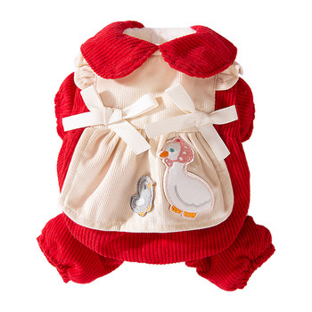 Puppy clothes pet clothing teddy bichon schnauzer small dog autumn and winter style