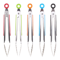 Kitchen tools 7-inch 430 stainless steel food clip food clip barbecue clip buffet steak food clip