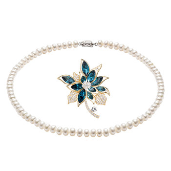 Mother's day gift for mom, pearl necklace for mom