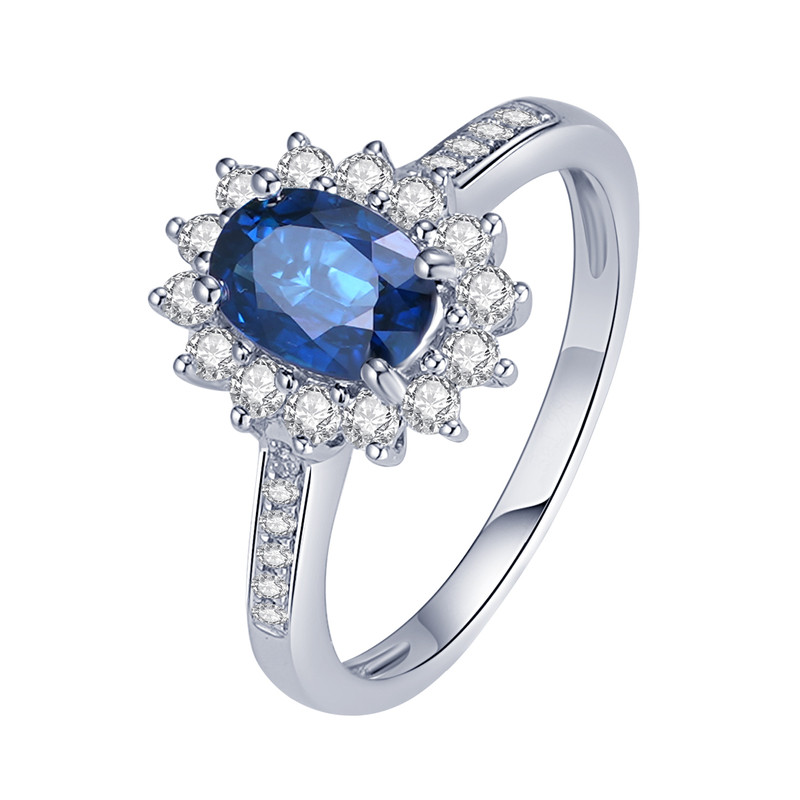 Private Jewelry Royal Blue Sapphire Diamond Ring Customization