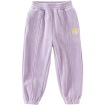 David Bella childrens fleece pants 2024 winter new style girls sports trousers mens and large childrens casual pants