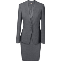 Business suit female case hotel front desk manager jewelry store gray suit skirt sales department work clothes
