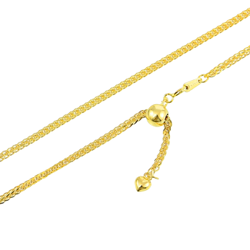 925 sterling silver chopard chain with adjustable jade pendant