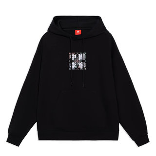 China Li Ning new square print hooded sweatshirt