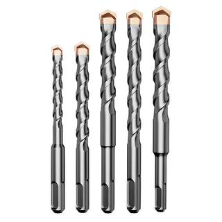 Impact drill bit perforating concrete round handle lengthened slotting through the wall universal turning head square handle over the wall electric hammer drill bit