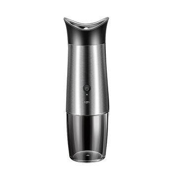 ເຄື່ອງ grinder pepper ໄຟຟ້າໃນຄົວເຮືອນສະແຕນເລດ seasoning sea salt pepper ສີຂາວສີດໍາ pepper ປອມອັດຕະໂນມັດ