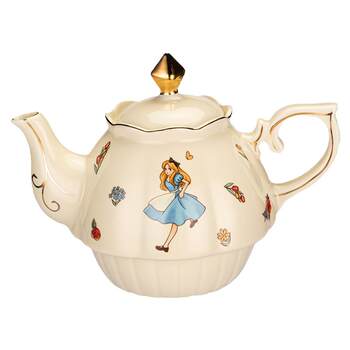 ແມ່ບ້ານທີ່ທັນສະໄຫມ Alice Teapot Girls Tea Cup Birthday Wedding Souvenir Gift Housewarming Afternoon Tea Set