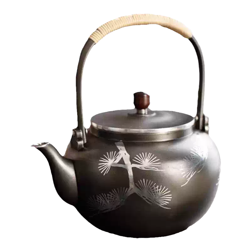 日本大阪手工錫壺同合鬆紋錫煮水壺日式手作茶壺高檔脫蠟法茶具-Taobao